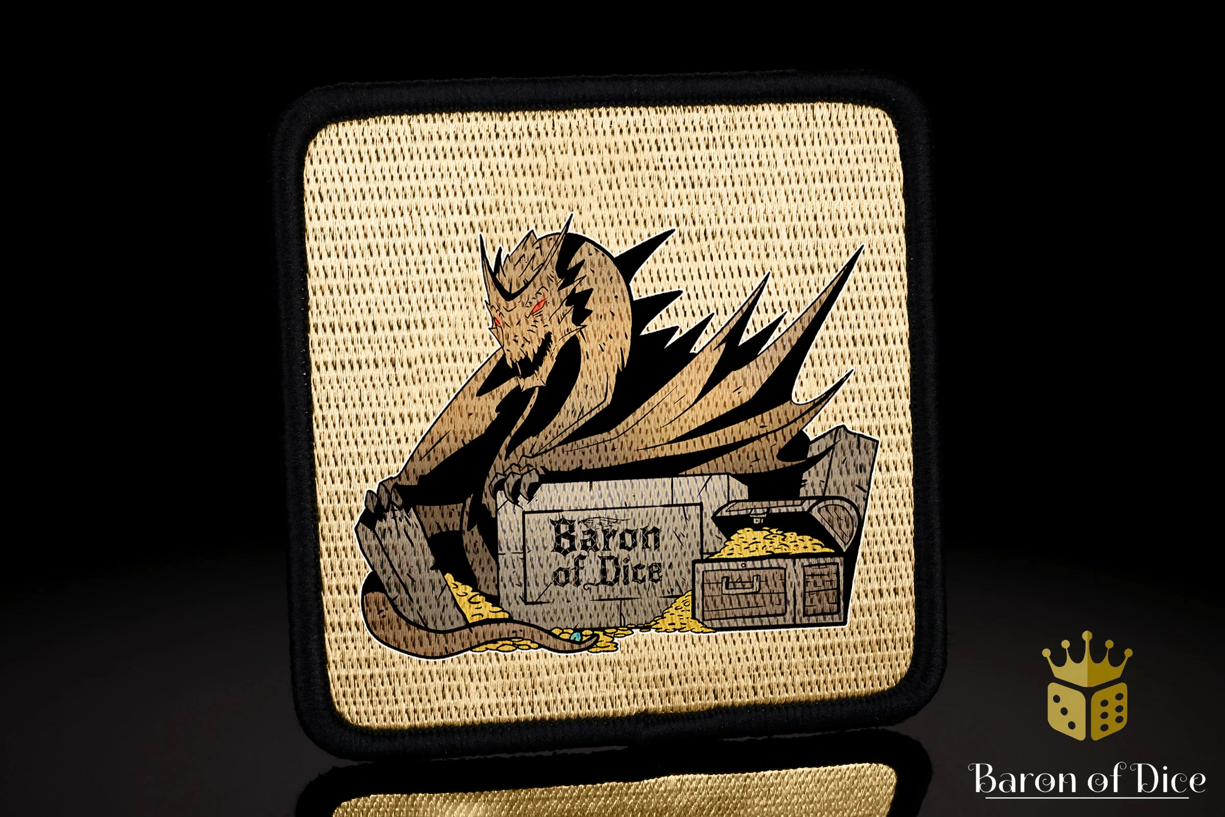 Baron's Dice Bag | Sole Ring | Ancient Dragon Velcro Patch - Image 2