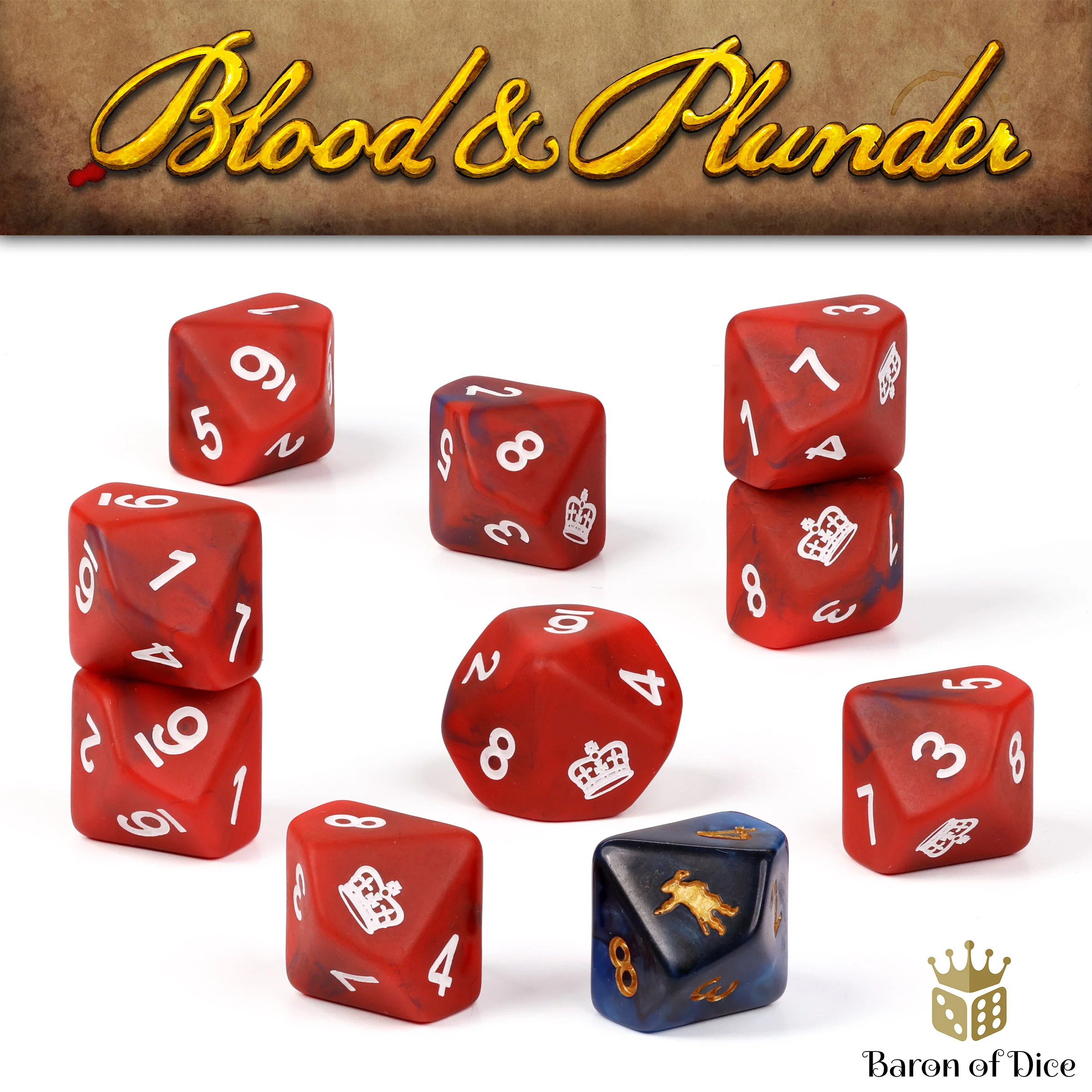 Blood & Plunder: English - Official Dice Set - Image 5