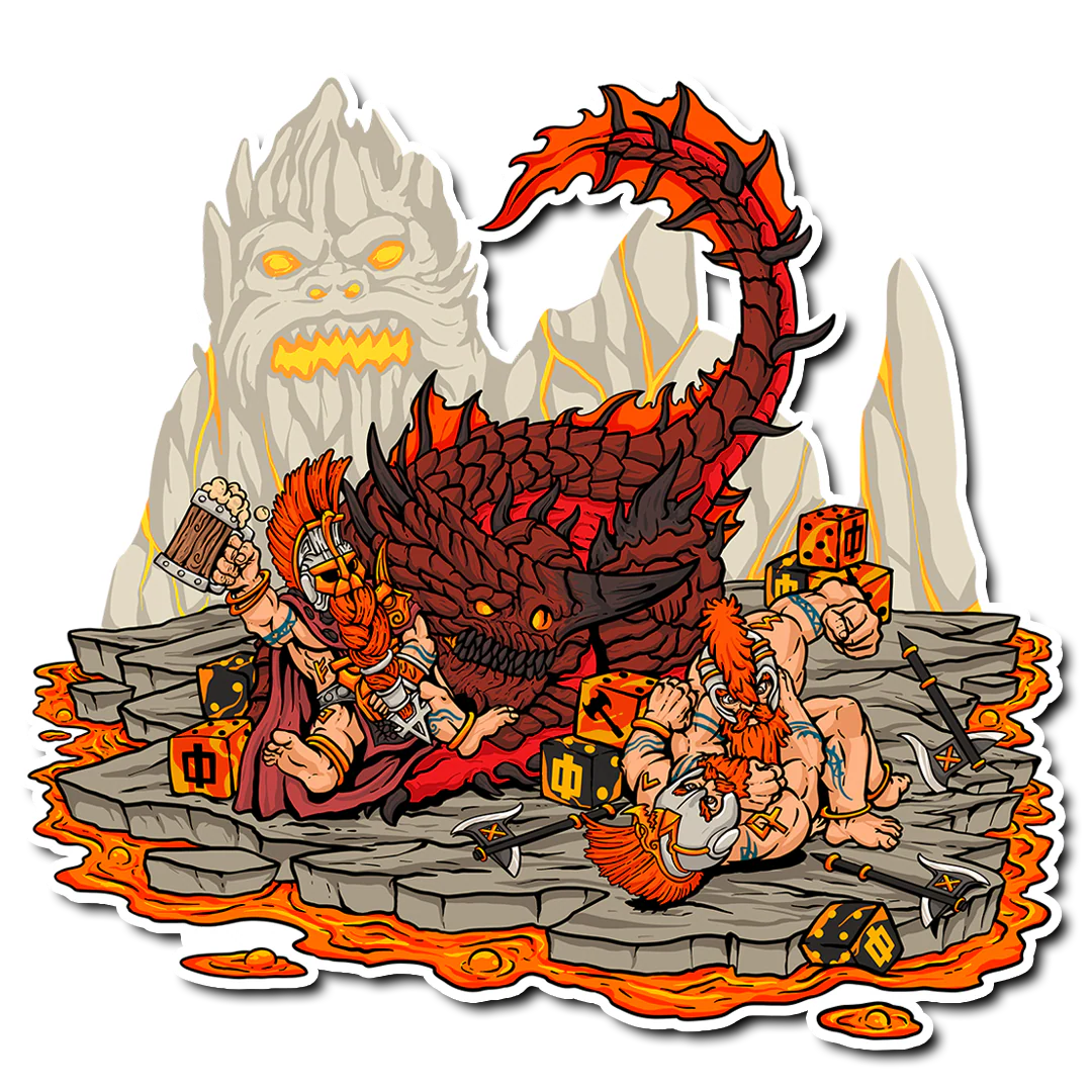 Premium Vinyl Stickers - Slayer Dwarves