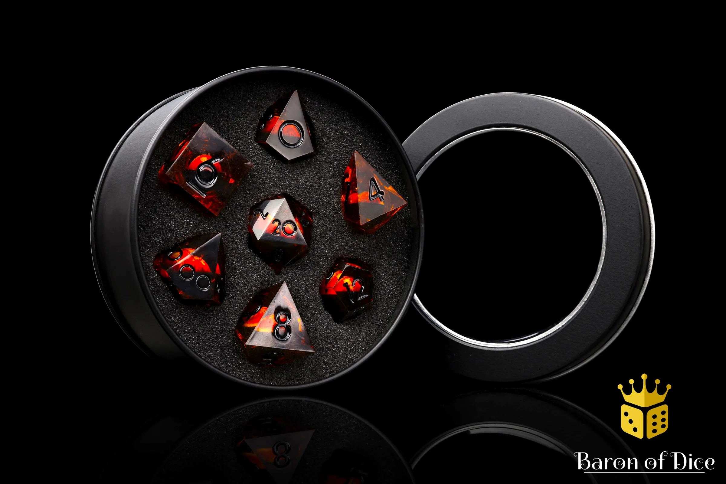 Evil Eye Liquid Core RPG Dice Set - 7 Pieces - Image 3