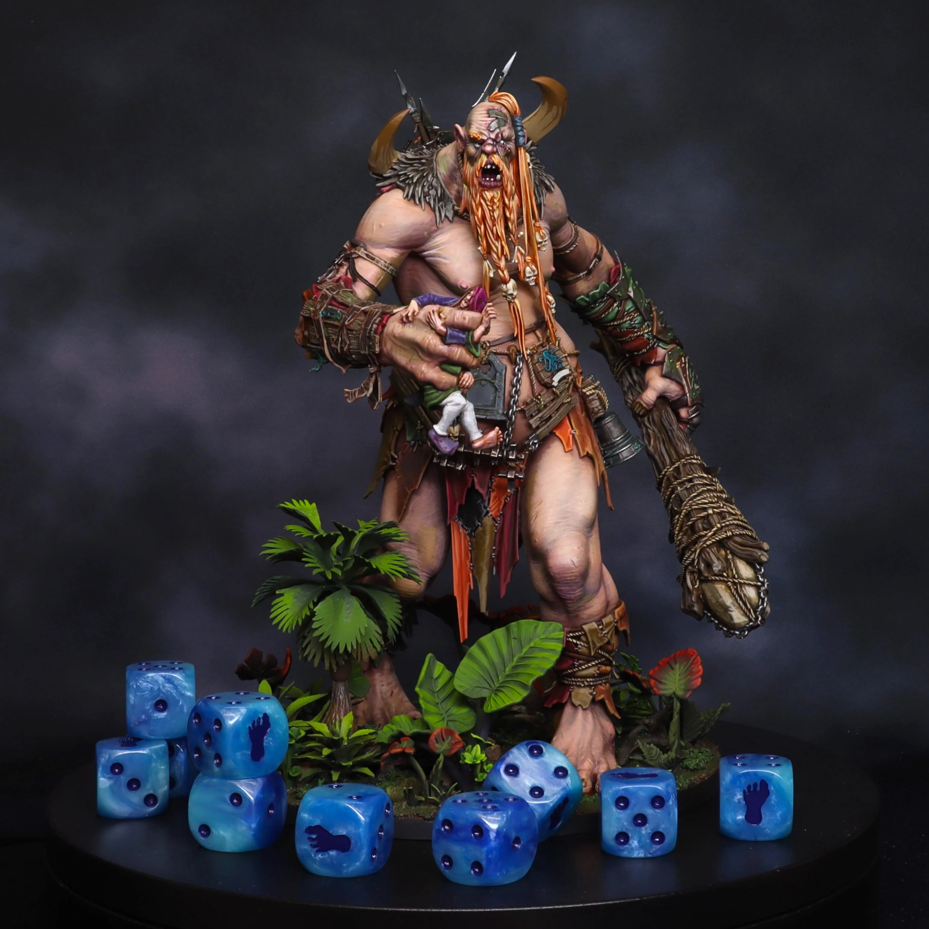 Giant Footprint Dice - Blue Frost - Image 3