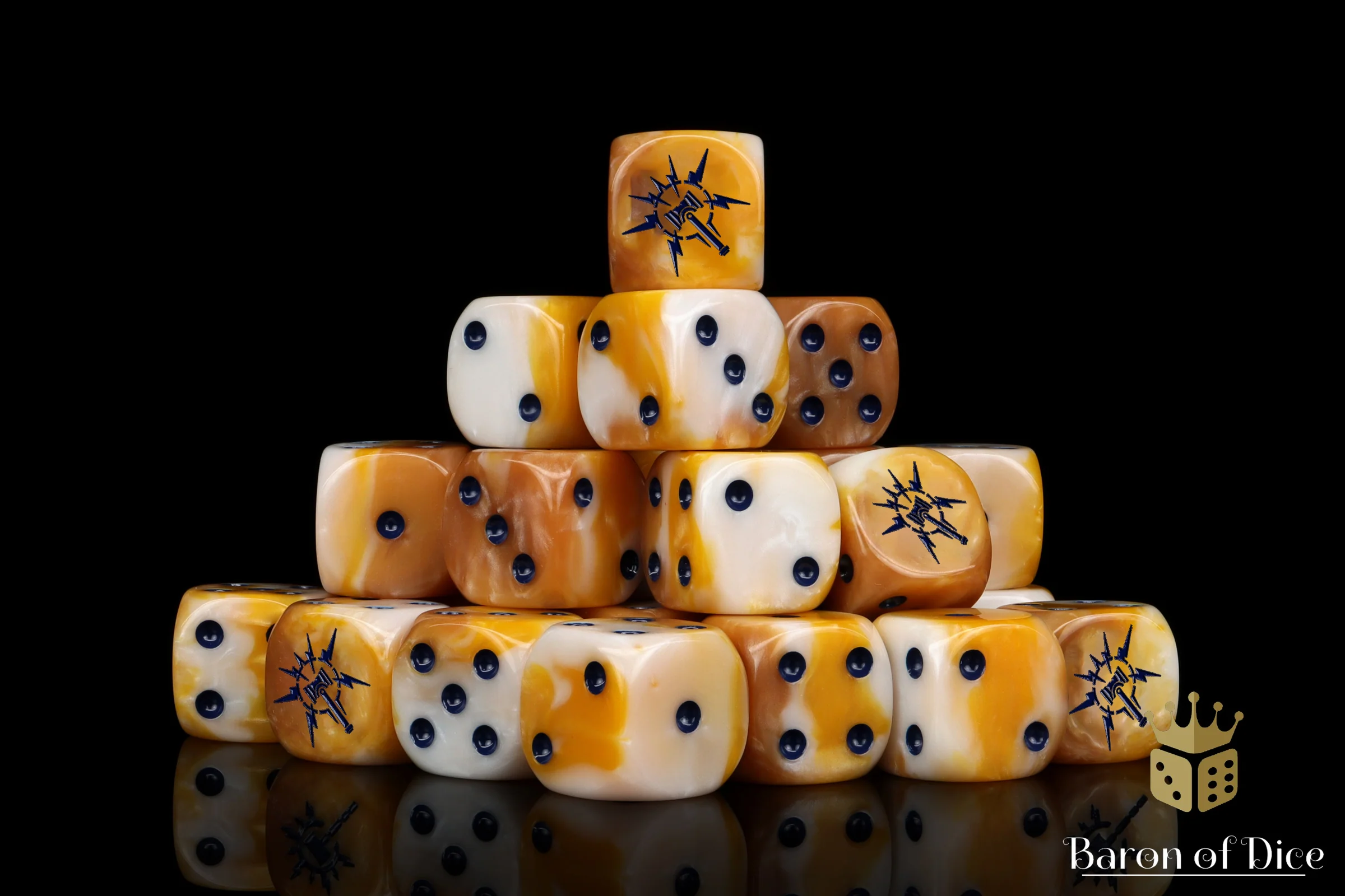 Lightning Hammer Dice - Golden Hues - Image 2