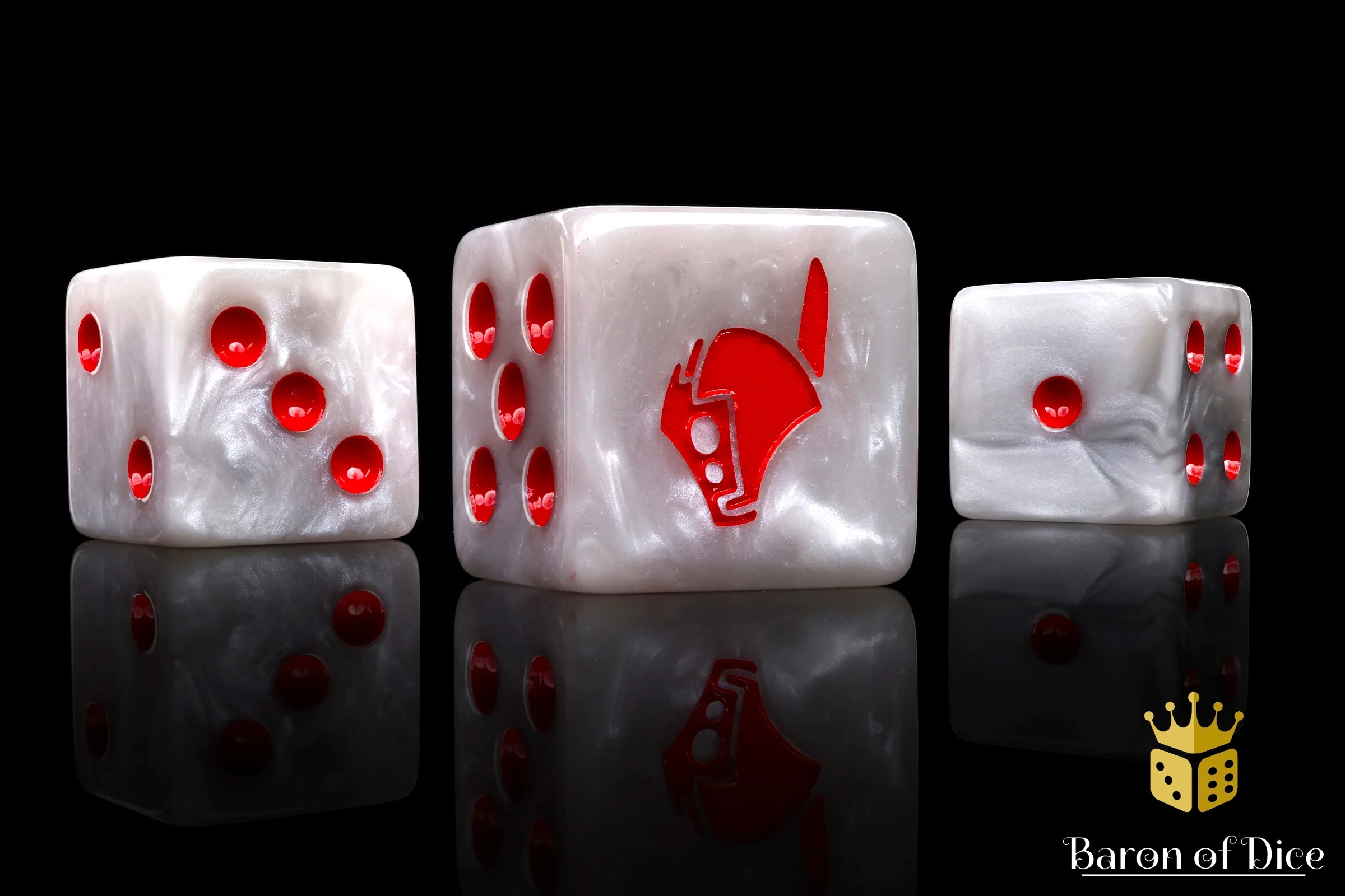 Robot Helm Dice - White - Image 3