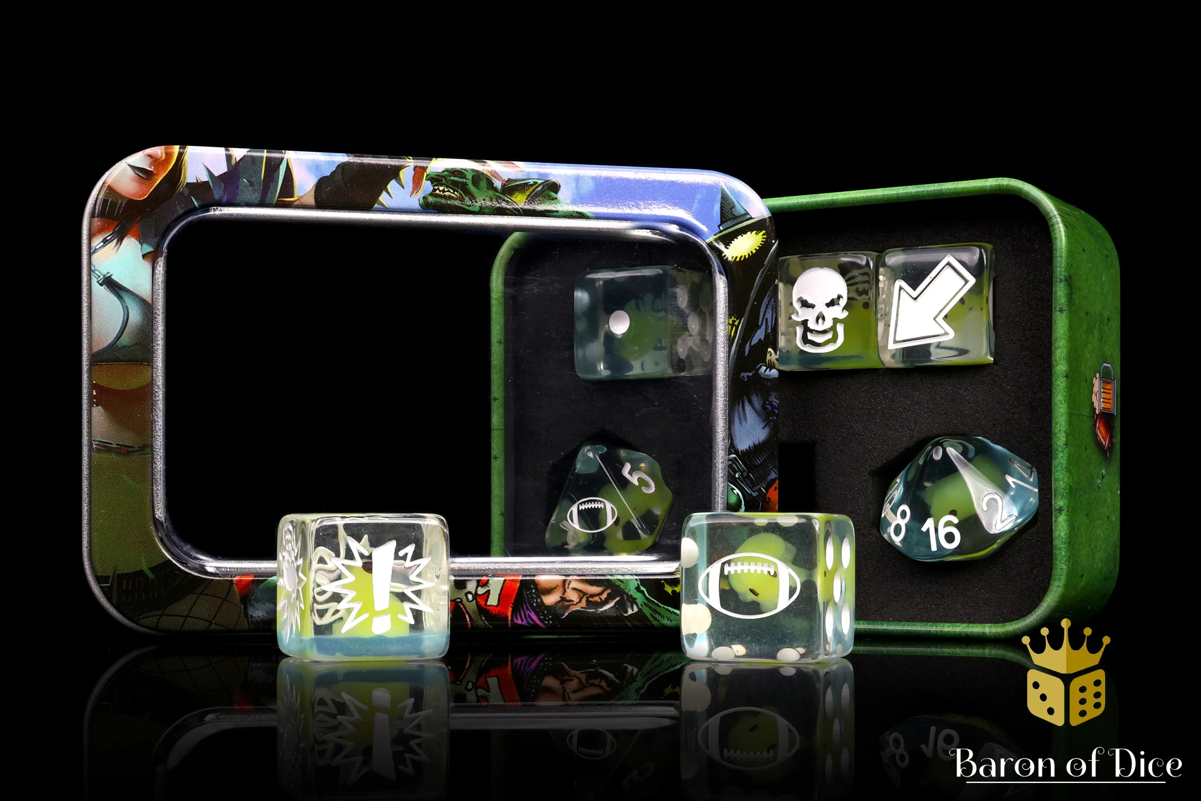 Spawning Pool - Bloody Football Dice (Set of 7) - Image 2
